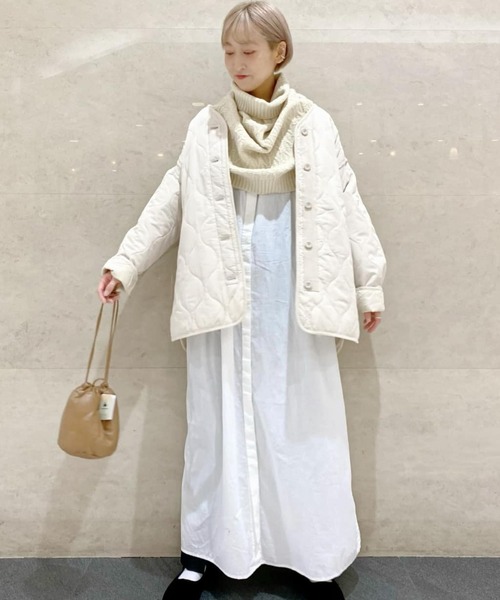 niko and...（ニコアンド）の「オリジナルニットケープ（ストール/ショール・レディース・ベージュ/グレー/モカ・0）」の13枚目の写真