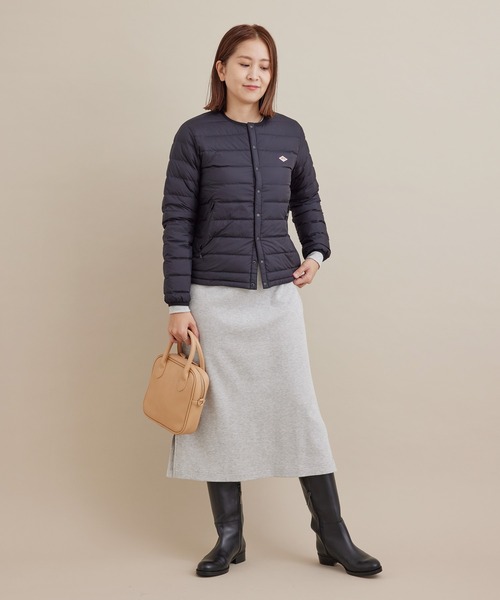 DANTON(ダントン)の「【DANTON】INNER DOWN CREWNECK JACKET(ダウンジャケット/コート・レディース・ホワイト系その他/ブラック・M)」の12枚目の写真