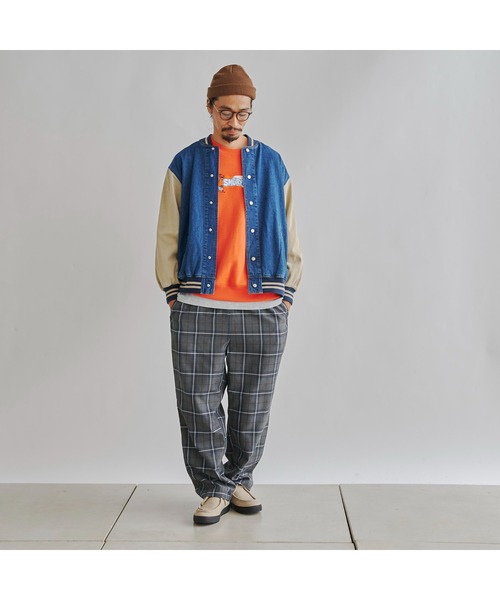 CPCM（シーピーシーエム）の「袖切替デニムスタジャン（スタジャン・メンズ・ブルー/ネイビー・LARGE/MEDIUM）」の7枚目の写真