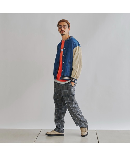 CPCM（シーピーシーエム）の「袖切替デニムスタジャン（スタジャン・メンズ・ブルー/ネイビー・LARGE/MEDIUM）」の10枚目の写真