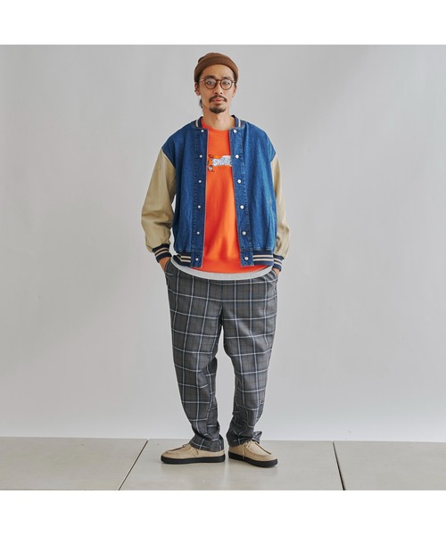 CPCM（シーピーシーエム）の「袖切替デニムスタジャン（スタジャン・メンズ・ブルー/ネイビー・LARGE/MEDIUM）」の11枚目の写真