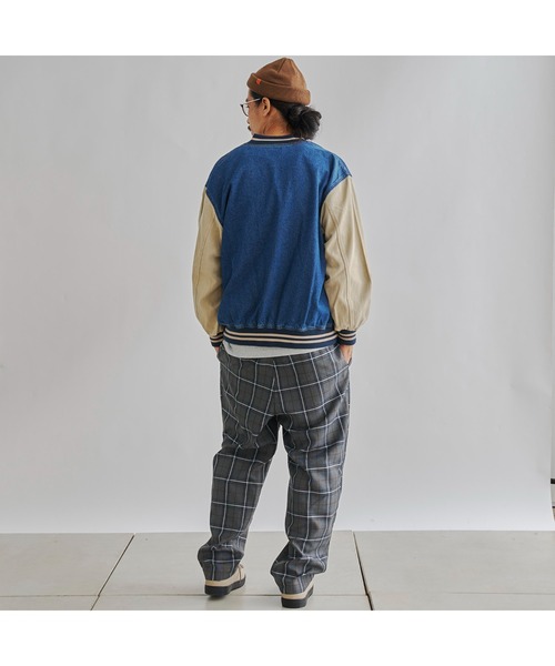 CPCM（シーピーシーエム）の「袖切替デニムスタジャン（スタジャン・メンズ・ブルー/ネイビー・LARGE/MEDIUM）」の13枚目の写真