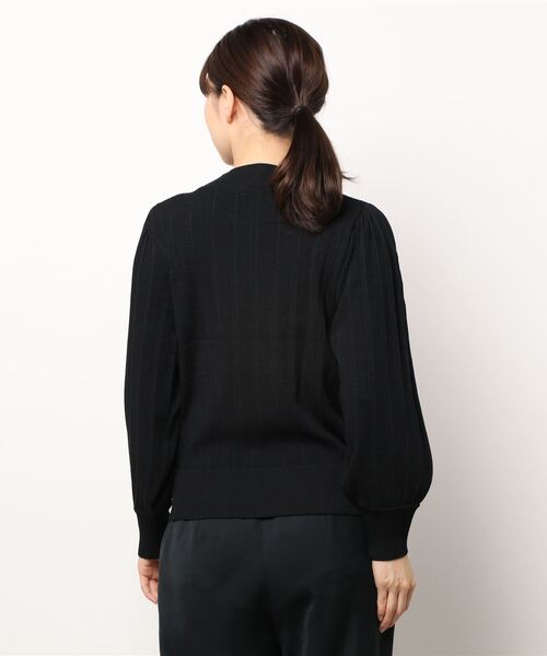 Te chichi（テチチ）の「プリーツスタンドネックニット（ニット/セーター・レディース・ブラウン/グリーン/ブラック・ﾌﾘ-）」の5枚目の写真