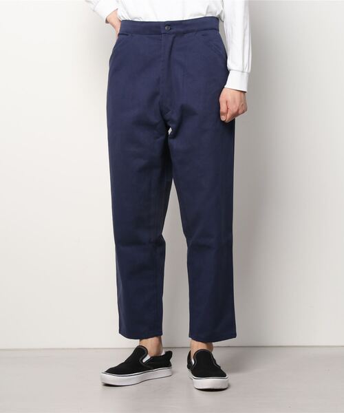 Yarmo(ヤーモ)の「YARMO(ヤーモ) COTTON TWILL EASY PANTS コットンツイルイージーパンツ(その他パンツ・メンズ・カーキ/ネイビー・46/44)」の2枚目の写真