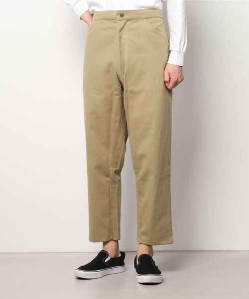 Yarmo(ヤーモ)の「YARMO(ヤーモ) COTTON TWILL EASY PANTS コットンツイルイージーパンツ(その他パンツ・メンズ・カーキ/ネイビー・46/44)」の1枚目の写真