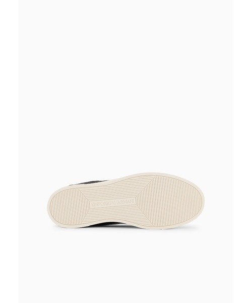 EMPORIO ARMANI(エンポリオアルマーニ)の「【エンポリオ アルマーニ】EMPORIO ARMANI キルティングスニーカー(スニーカー・メンズ・ブラック×ブラック/ホワイト系その他2/ネイビー・9/7/8/7.5/8.5/6.5)」の16枚目の写真