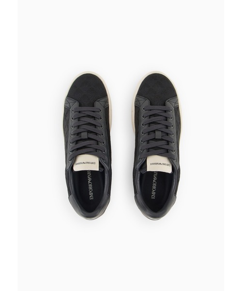 EMPORIO ARMANI(エンポリオアルマーニ)の「【エンポリオ アルマーニ】EMPORIO ARMANI キルティングスニーカー(スニーカー・メンズ・ブラック×ブラック/ホワイト系その他2/ネイビー・9/7/8/7.5/8.5/6.5)」の22枚目の写真