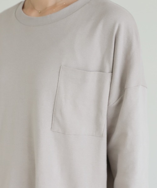 reca(レカ)の「サイドスリットポケットTシャツ(Tシャツ/カットソー・レディース・ブラック/オフホワイト/グレー系その他・M/L)」の18枚目の写真