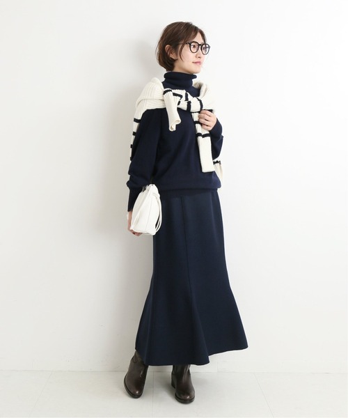 イエナ IENA カシミヤ100％ タートルネックニット プルオーバー ブラック IENA（イエナ）の「カシミヤタートルネックプルオーバー◇（ニット