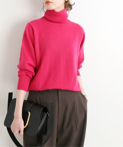 IENA(イエナ)の「カシミヤタートルネックプルオーバー◆(ニット/セーター・レディース・グレー/ナチュラル/ネイビー/ピンク・FREE)」の14枚目の写真
