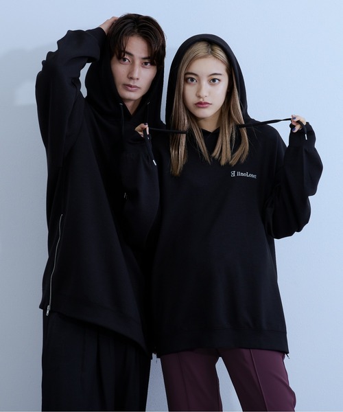 Ellno Loset（エルノロゼット）の「サイドZIPフーディー（パーカー・メンズ・ブラック/ダークグリーン・MEDIUM/LARGE）」の9枚目の写真