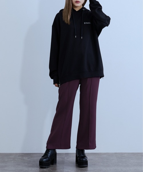Ellno Loset（エルノロゼット）の「サイドZIPフーディー（パーカー・メンズ・ブラック/ダークグリーン・MEDIUM/LARGE）」の15枚目の写真