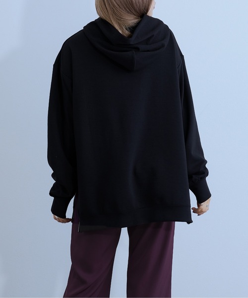 Ellno Loset（エルノロゼット）の「サイドZIPフーディー（パーカー・メンズ・ブラック/ダークグリーン・MEDIUM/LARGE）」の20枚目の写真