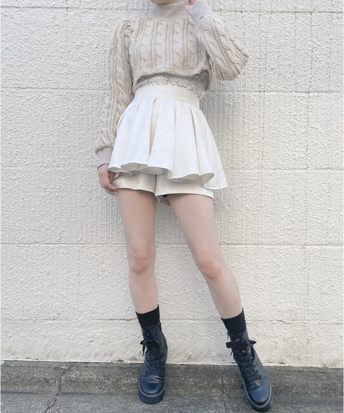 lilLilly（リルリリー）の「5WAYケーブルニットアンサンブル（ニット/セーター・レディース・ホワイト/ブラック/ベージュ・FREE）」の21枚目の写真