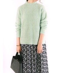 Te chichi | フェザーヤーンハイネック二ット(ニット/セーター)