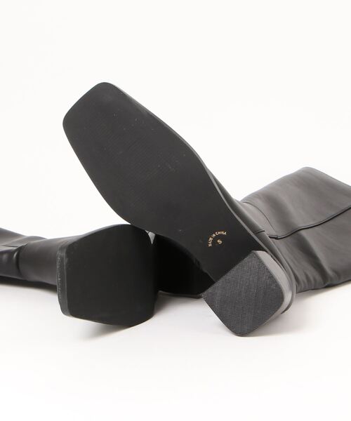 Settimissimo（セッティミッシモ）の「スクエアートゥロングブーツ（ブーツ・レディース・ブラック/ベージュ・S/M/L）」の15枚目の写真