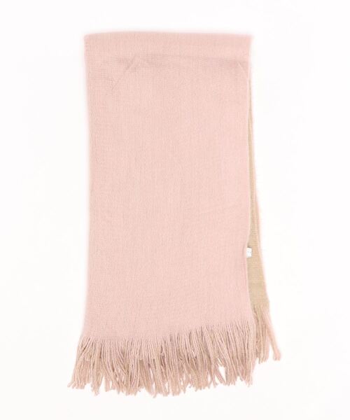 AMERICAN HOLIC（アメリカンホリック）の「リバーシブルラッセルストール（マフラー・レディース・ピンク/イエロー/アイボリー・FREE）」の3枚目の写真