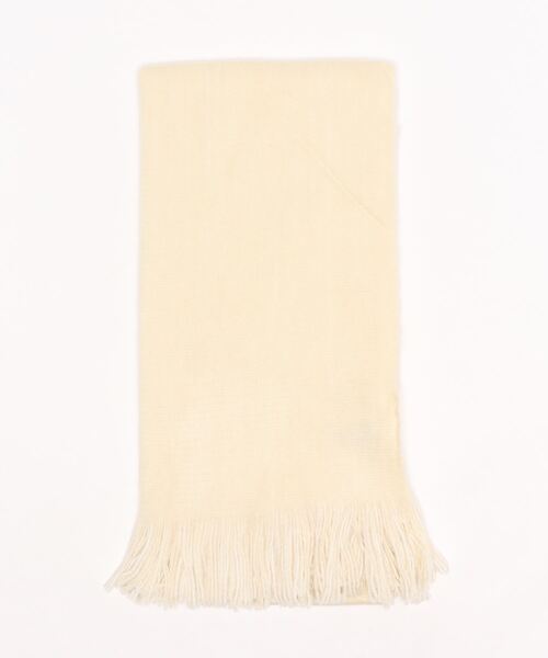 AMERICAN HOLIC（アメリカンホリック）の「リバーシブルラッセルストール（マフラー・レディース・ピンク/イエロー/アイボリー・FREE）」の2枚目の写真