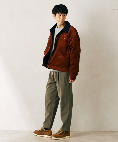 Wrangler（ラングラー）の「【WRANGLER/ラングラー】別注 Wrangler shearing TK（ブルゾン・メンズ・グリーン/ボルドー/マスタード・MEDIUM/LARGE）」の4枚目の写真