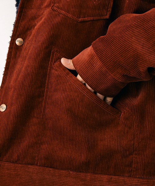 Wrangler（ラングラー）の「【WRANGLER/ラングラー】別注 Wrangler shearing TK（ブルゾン・メンズ・グリーン/ボルドー/マスタード・MEDIUM/LARGE）」の7枚目の写真