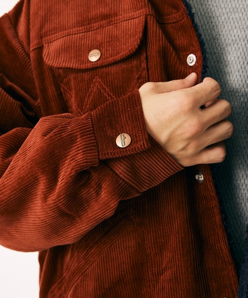 Wrangler（ラングラー）の「【WRANGLER/ラングラー】別注 Wrangler shearing TK（ブルゾン・メンズ・グリーン/ボルドー/マスタード・MEDIUM/LARGE）」の9枚目の写真
