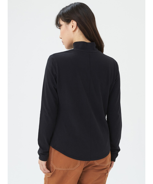 GAP（ギャップ）の「タートルネックTシャツ（Tシャツ/カットソー・レディース・ネイビー/ブルー系その他/ホワイト/ベージュ/ブラック/グレー・XS/M/S/XL/XXS/L）」の10枚目の写真