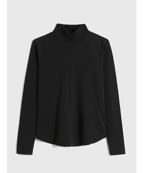 GAP（ギャップ）の「タートルネックTシャツ（Tシャツ/カットソー・レディース・ネイビー/ブルー系その他/ホワイト/ベージュ/ブラック/グレー・XS/M/S/XL/XXS/L）」の18枚目の写真