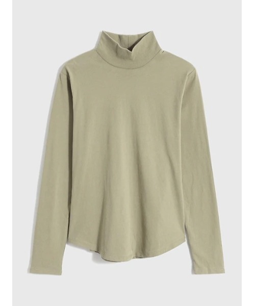 GAP（ギャップ）の「タートルネックTシャツ（Tシャツ/カットソー・レディース・ネイビー/ブルー系その他/ホワイト/ベージュ/ブラック/グレー・XS/M/S/XL/XXS/L）」の19枚目の写真