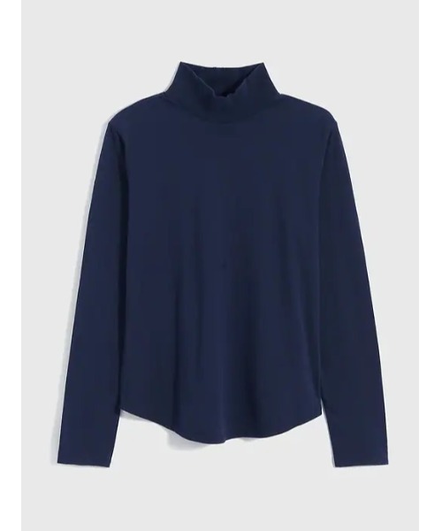 GAP（ギャップ）の「タートルネックTシャツ（Tシャツ/カットソー・レディース・ネイビー/ブルー系その他/ホワイト/ベージュ/ブラック/グレー・XS/M/S/XL/XXS/L）」の22枚目の写真