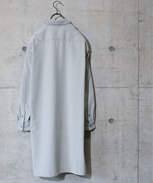 Naive magic(ナイーブマジック)の「【a】モールスキンロングシャツ(シャツ/ブラウス・メンズ・ベージュ/グレー/ブルー・MEDIUM/LARGE)」の16枚目の写真