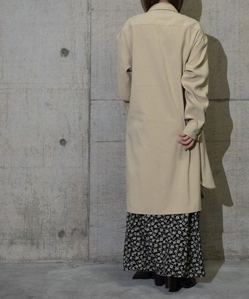 Naive magic(ナイーブマジック)の「【a】モールスキンロングシャツ(シャツ/ブラウス・メンズ・ベージュ/グレー/ブルー・MEDIUM/LARGE)」の6枚目の写真