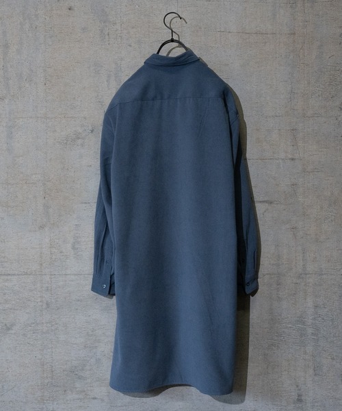 Naive magic(ナイーブマジック)の「【a】モールスキンロングシャツ(シャツ/ブラウス・メンズ・ベージュ/グレー/ブルー・MEDIUM/LARGE)」の11枚目の写真