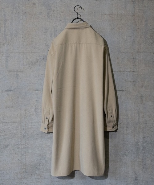 Naive magic(ナイーブマジック)の「【a】モールスキンロングシャツ(シャツ/ブラウス・メンズ・ベージュ/グレー/ブルー・MEDIUM/LARGE)」の12枚目の写真