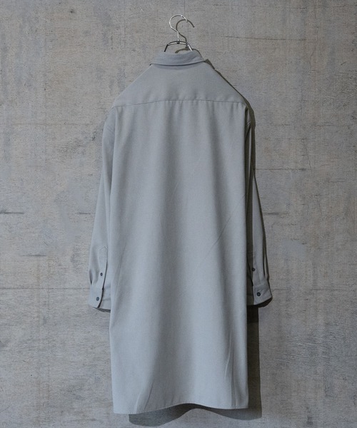Naive magic(ナイーブマジック)の「【a】モールスキンロングシャツ(シャツ/ブラウス・メンズ・ベージュ/グレー/ブルー・MEDIUM/LARGE)」の13枚目の写真