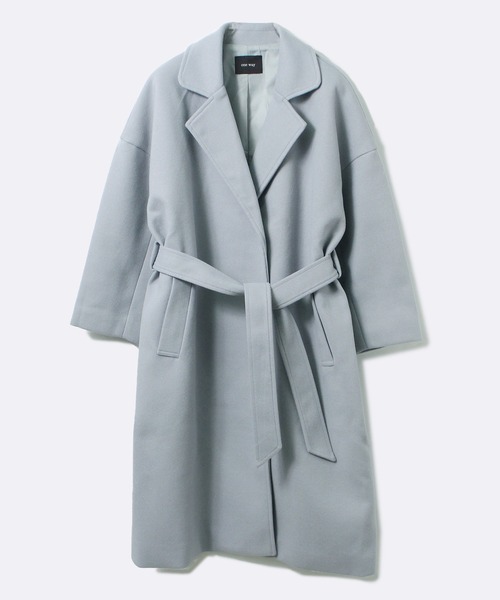 one way（ワンウェイ）の「【oneway】オーバーラップコート（ステンカラーコート・レディース・ホワイト/ブラック/ライトブルー・FREE）」の19枚目の写真
