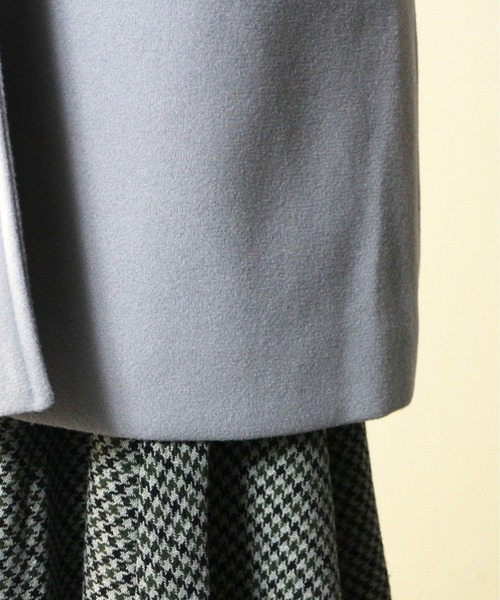 one way（ワンウェイ）の「【oneway】オーバーラップコート（ステンカラーコート・レディース・ホワイト/ブラック/ライトブルー・FREE）」の13枚目の写真