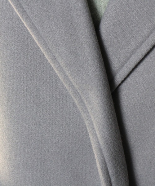 one way（ワンウェイ）の「【oneway】オーバーラップコート（ステンカラーコート・レディース・ホワイト/ブラック/ライトブルー・FREE）」の14枚目の写真