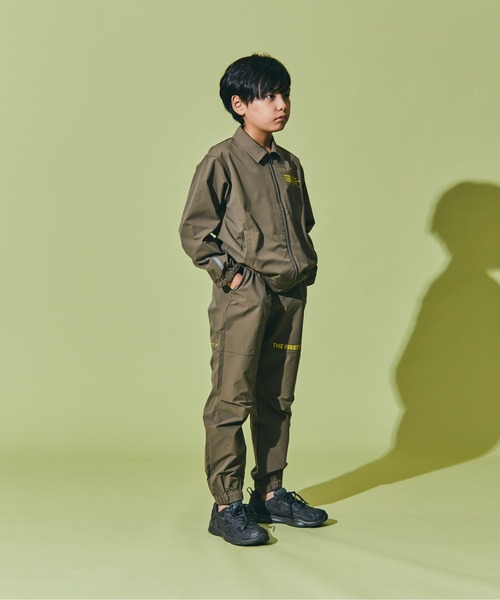 瞬足（シュンソク）の「瞬足/キッズ/リップストップトラックパンツ/SSA2040（その他パンツ・キッズ・カーキ/チャコールグレー・M/L/XL/S）」の15枚目の写真