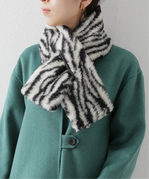 COLD BREAKER(コールドブレーカー)の「【COLD BREAKER/コールドブレイカー】 tubular scarf(マフラー・レディース・ブラック/アイボリー/その他・FREE)」の3枚目の写真