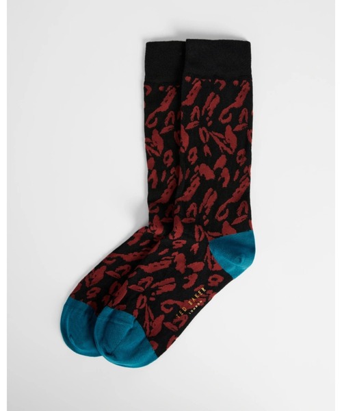 Ted Baker（テッドベーカー）の「SALUD プリント ソックス（ソックス/靴下・メンズ・ブラック・O/S）」の2枚目の写真