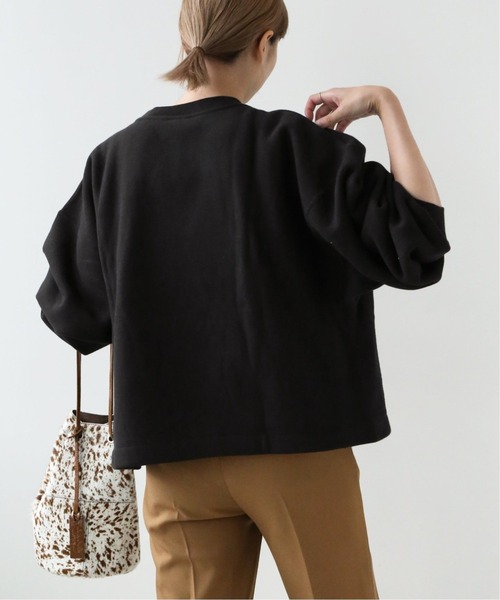 Champion(チャンピオン)の「●《別注》【CHAMPION】*RELUME REVERSE WEAVE 11.5OZ:スウェット◆(スウェット・レディース・ブラック/カーキ/ホワイト系その他/ベージュ系その他/ライトグレー・LARGE)」の6枚目の写真