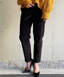 junoah | ローライズコーデュロイテーパードパンツ(その他パンツ)