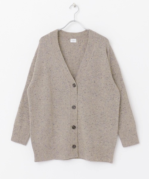 URBAN RESEARCH DOORS(アーバンリサーチドアーズ)の「ネップVネックニットカーディガン(カーディガン/ボレロ・レディース・ベージュ/グレー・ONE)」の6枚目の写真