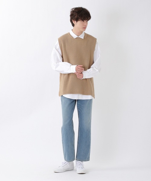 ALAND（エーランド）の「3.3Field Trip／SIDESLITニットVEST 2260994（ベスト・メンズ・ブラック/カーキ/ベージュ・FREE）」の10枚目の写真