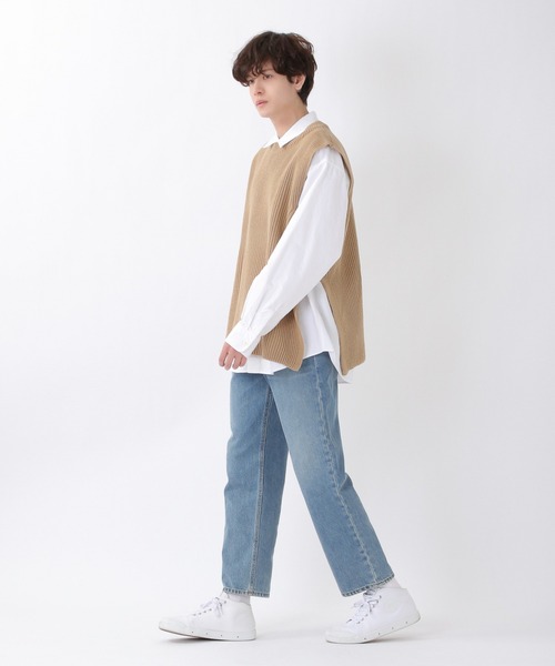 ALAND（エーランド）の「3.3Field Trip／SIDESLITニットVEST 2260994（ベスト・メンズ・ブラック/カーキ/ベージュ・FREE）」の11枚目の写真