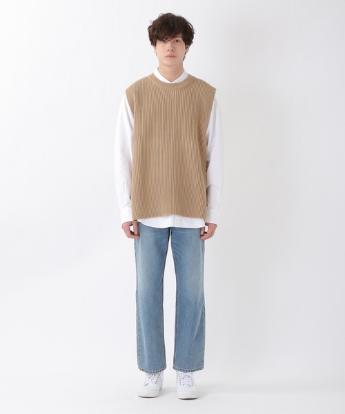 ALAND（エーランド）の「3.3Field Trip／SIDESLITニットVEST 2260994（ベスト・メンズ・ブラック/カーキ/ベージュ・FREE）」の12枚目の写真