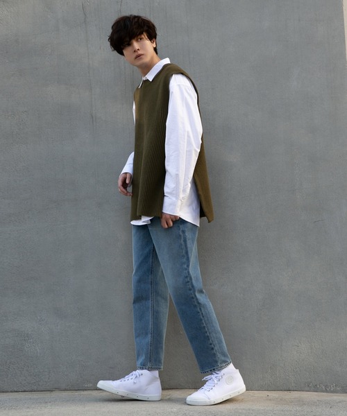 ALAND（エーランド）の「3.3Field Trip／SIDESLITニットVEST 2260994（ベスト・メンズ・ブラック/カーキ/ベージュ・FREE）」の6枚目の写真