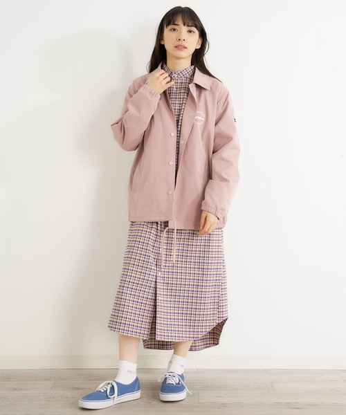MILKFED.(ミルクフェド)の「STAND COLLAR PLAID DRESS(ワンピース・レディース・ライトブルー/ライトパープル・ONE SIZE)」の17枚目の写真