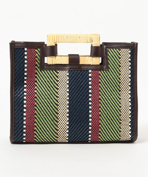 Ray BEAMS（レイビームス）の「Ray BEAMS / ラタン ハンドル バッグ（トートバッグ・レディース・ブラック/その他・ONE SIZE）」の10枚目の写真