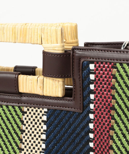 Ray BEAMS（レイビームス）の「Ray BEAMS / ラタン ハンドル バッグ（トートバッグ・レディース・ブラック/その他・ONE SIZE）」の13枚目の写真